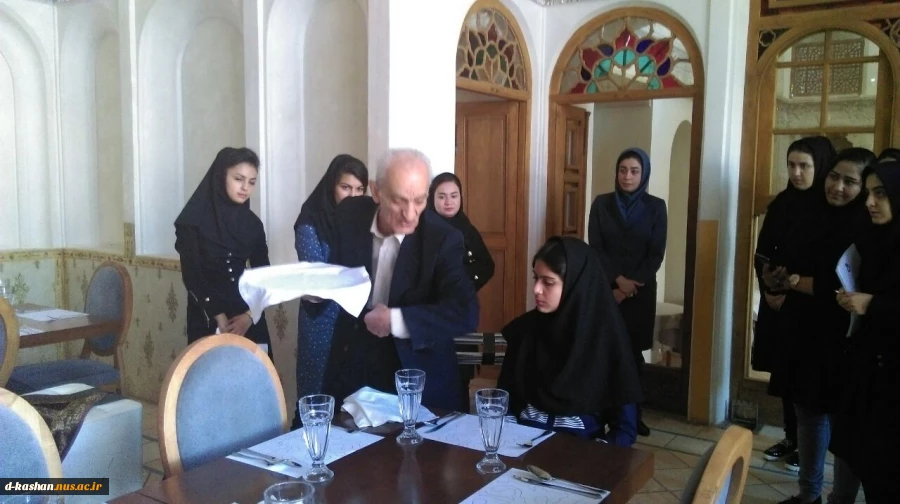 کارگاه یکروزه دانشجویان هتلداری به بوتیک هتل سرای عامری ها