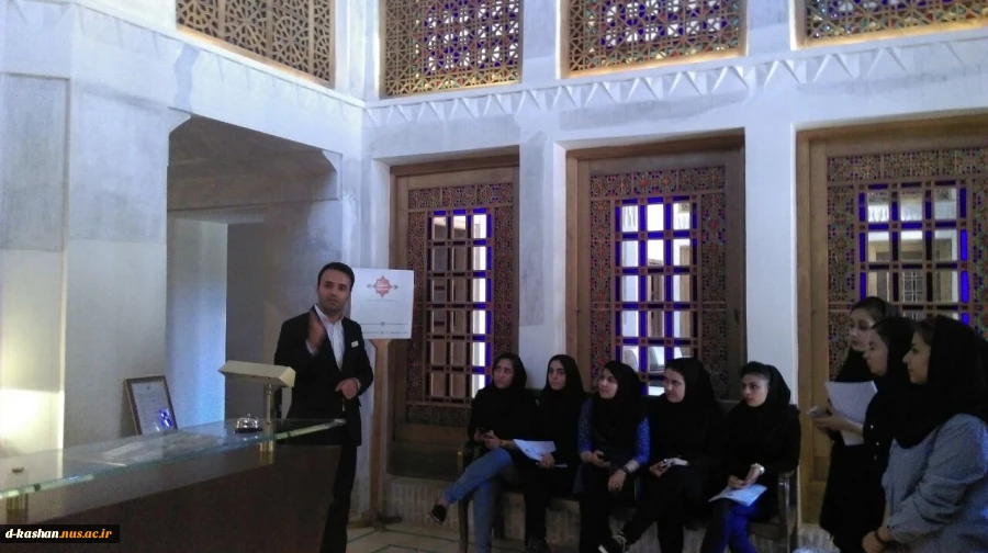 کارگاه یکروزه دانشجویان هتلداری به بوتیک هتل سرای عامری ها