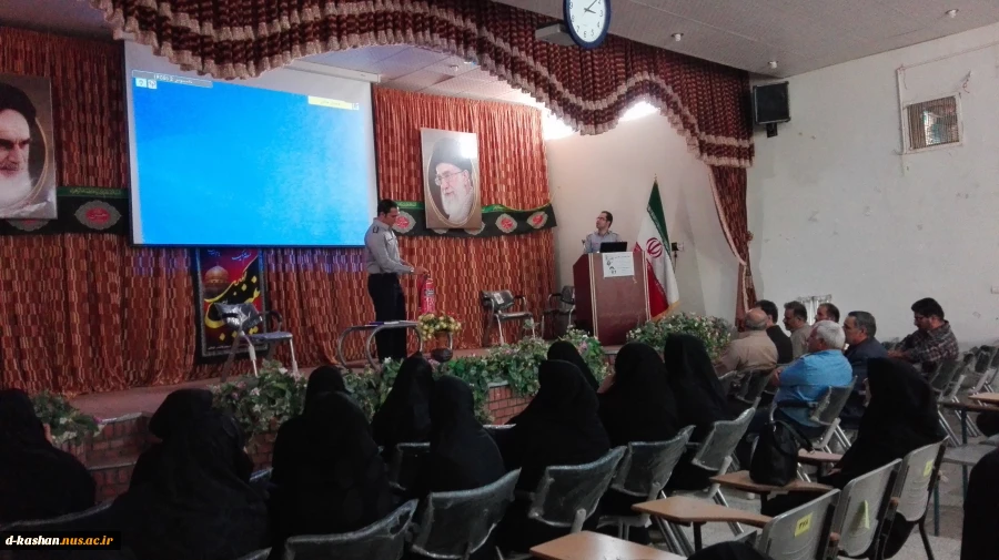 برگزاری دوره آتش نشانی و اطفا حریق در دانشکده