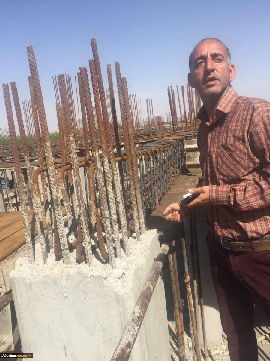 بازدید دانشجویان رشته معماری از پروژهای ساختمانی در حال اجرا کاشان
