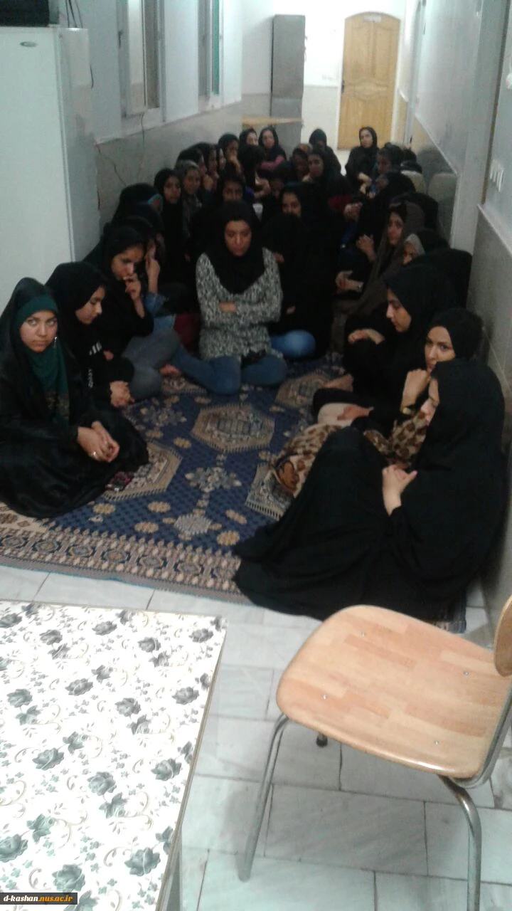سخنرانی امام جماعت دانشکده در خوابگاه الزهرا