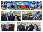 حضور جمعی از کارمندان و کارکنان دانشکده فنی و حرفه ای دختران کاشان در راه پیمایی 22 بهمن 1402 2