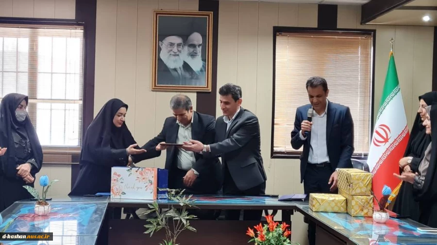 مراسم تکریم سرکار خانم دکتر معزی رئیس سابق آموزشکده ملی مهارت دختران کاشان و معارفه جناب آقای دکتر یاسمیان 6