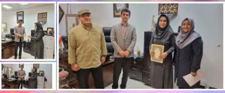 تقدیر از مسئول روابط عمومی دانشکده ملی مهارت دختران کاشان