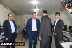 بازدید ریاست محترم دانشگاه ملی مهارت جناب آقای دکتر زمانی از آموزشکده دختران کاشان 9